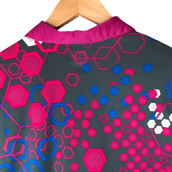 Women's Large Callaway Spyglass Hill Golf Shirt Polo Opti-dri Colourful Shirt - Picture 9 of 10